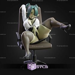 Office Goblin Girl On Her Chair ALT STL Files