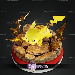 Pikachu Thunder 025 Diorama STL Files