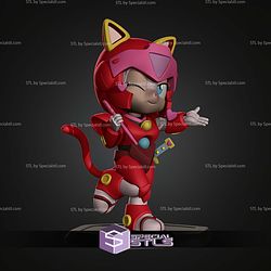 Pollyester Samurai Pizza Cats STL Files