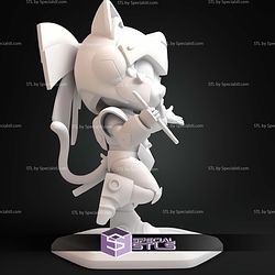 Pollyester Samurai Pizza Cats STL Files