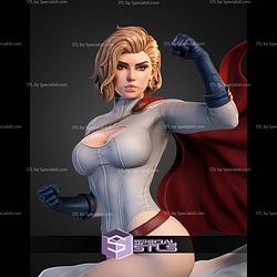 Power Girl Stunning Superhero STL Files