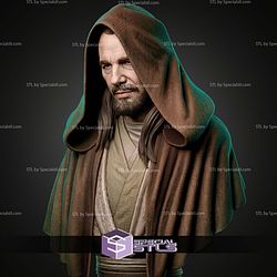 Qui Gon Jinn Portrait Bust 402mm STL Files