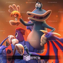 Rayman And Globox 180mm STL Files