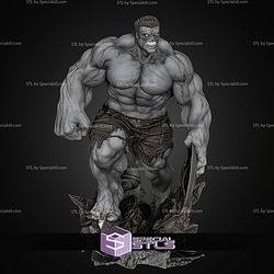 Red Hulk With Captain Shield STL Files