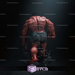 Red Hulk With Captain Shield STL Files
