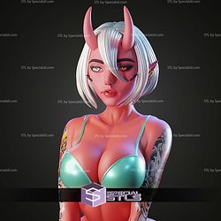 Red Oni Summer Beach STL Files
