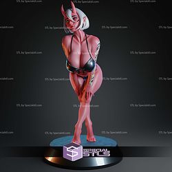 Red Oni Summer Standing STL Files
