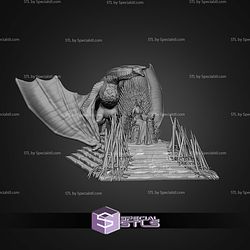 Rhaenyra Targaryen On Throne With Dragon STL Files