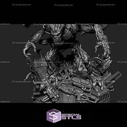Rocket And Groot Iconic Battle STL Files