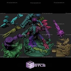 Rocket And Groot Iconic Battle STL Files