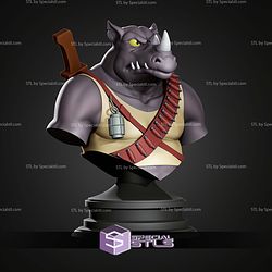 Rocksteady Animated Series Bust STL Files