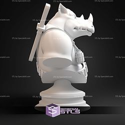 Rocksteady Animated Series Bust STL Files