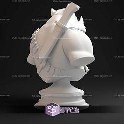 Rocksteady Animated Series Bust STL Files