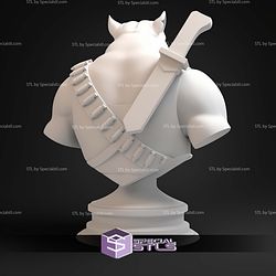 Rocksteady Animated Series Bust STL Files