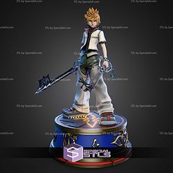 Roxas Kingdom Hearts Stand Pose 275mm STL Files