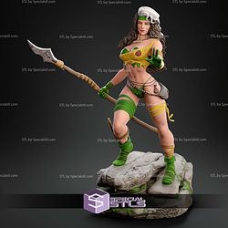 Savage Rogue Lady Jungle STL Files