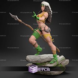 Savage Rogue Lady Jungle STL Files