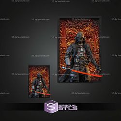 Sengoku Darth Vader Wall Buddy 256mm Build Plate STL Files