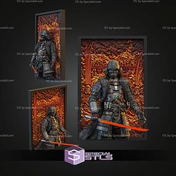 Sengoku Darth Vader Wall Buddy 256mm Build Plate STL Files