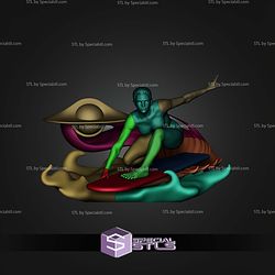 Silver Surfer Shalla Bal Dynamic Pose STL Files