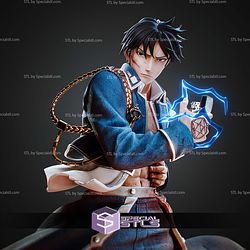 Singed Roy Mustang Fullmetal Alchemist 237mm STL Files