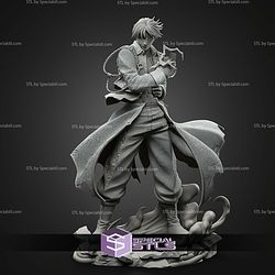 Singed Roy Mustang Fullmetal Alchemist 237mm STL Files