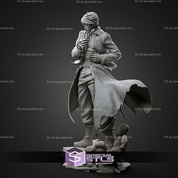 Singed Roy Mustang Fullmetal Alchemist 237mm STL Files