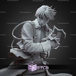 Singed Roy Mustang Fullmetal Alchemist 237mm STL Files