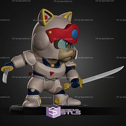 Speedy Samurai Pizza Cats STL Files