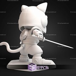Speedy Samurai Pizza Cats STL Files