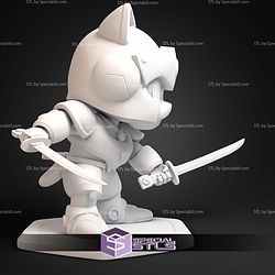 Speedy Samurai Pizza Cats STL Files
