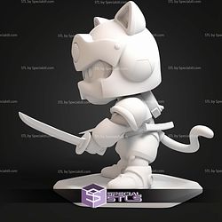 Speedy Samurai Pizza Cats STL Files