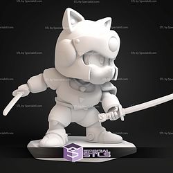 Speedy Samurai Pizza Cats STL Files