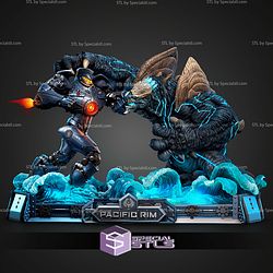 Pacific Rim Diorama Bundle 530mm STL Files