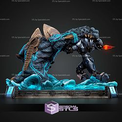 Pacific Rim Diorama Bundle 530mm STL Files