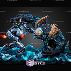 Pacific Rim Diorama Bundle 530mm STL Files