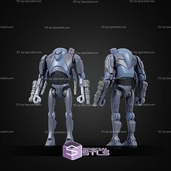 B3 Ultra Battle Droid 1 12 Articulated STL Files