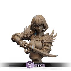 Cha Hae In And Sword Bust STL Files