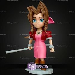Chibi STL Collection Aerith Final Fantasy