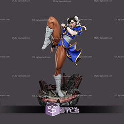 Chun Li Kick Pose 280mm STL Files