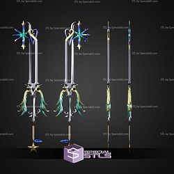 Cosplay STL Files Kingdom Hearts Keyblades