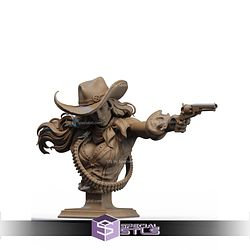 Cowgirl Rogue Bust STL Files