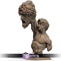 David Vs Goliath Bust STL Files