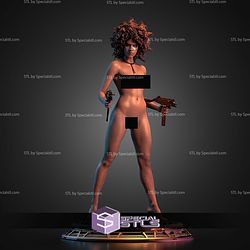 Domino X Men Stand Pose With Gun ALT STL Files