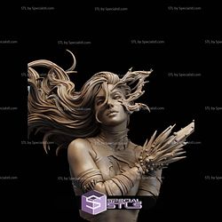 Savage Land Psylocke Bust STL Files