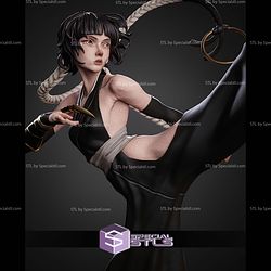 Soifon Bleach Kick Pose STL Files