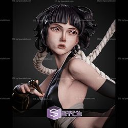 Soifon Bleach Kick Pose STL Files