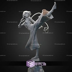 Soifon Bleach Kick Pose STL Files