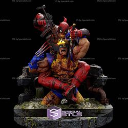 Wolverine Vs Deadpool In Blood STL Files