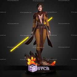 Bastila Shan With Lightsaber STL Files